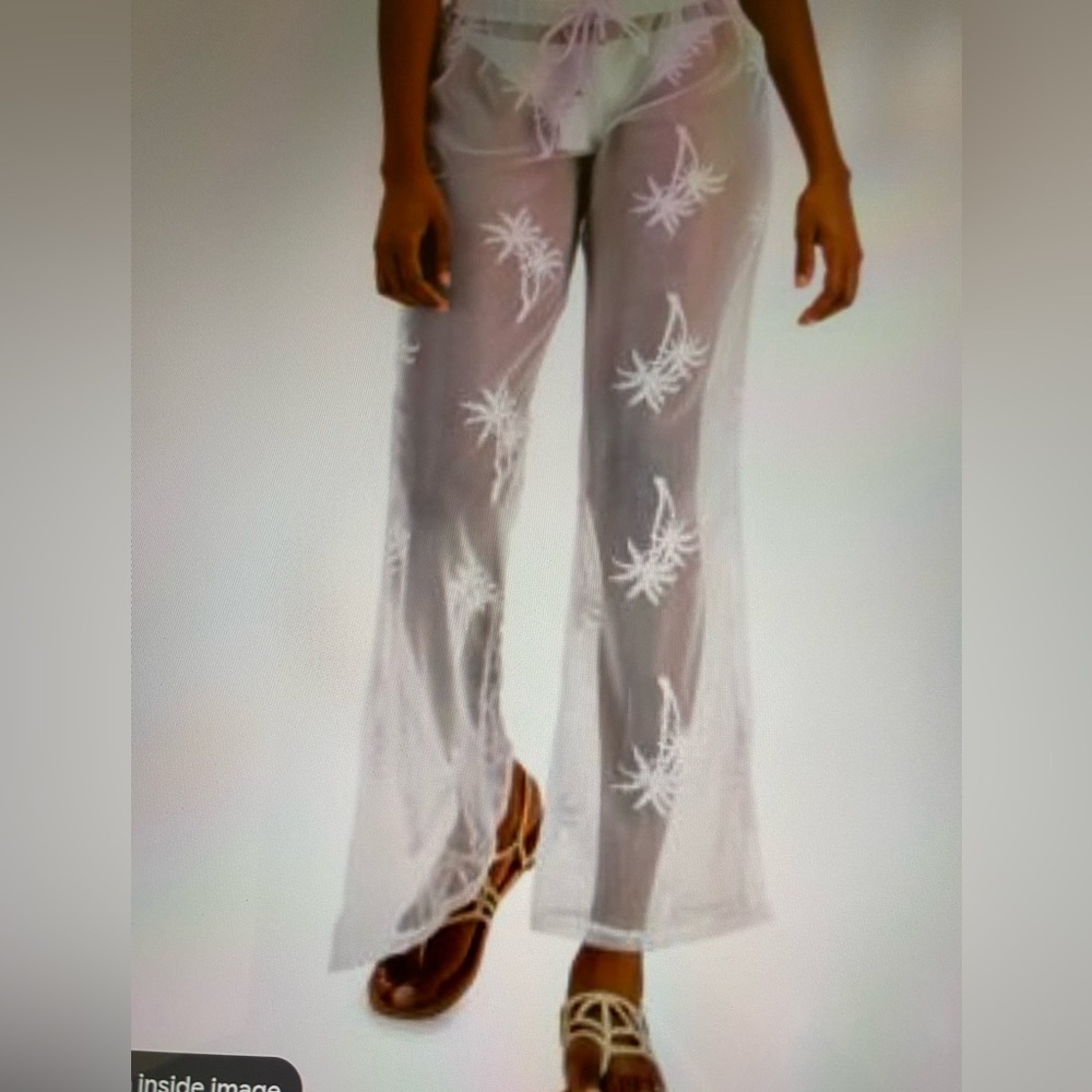 Miken Swim Embroidered Pants Size M